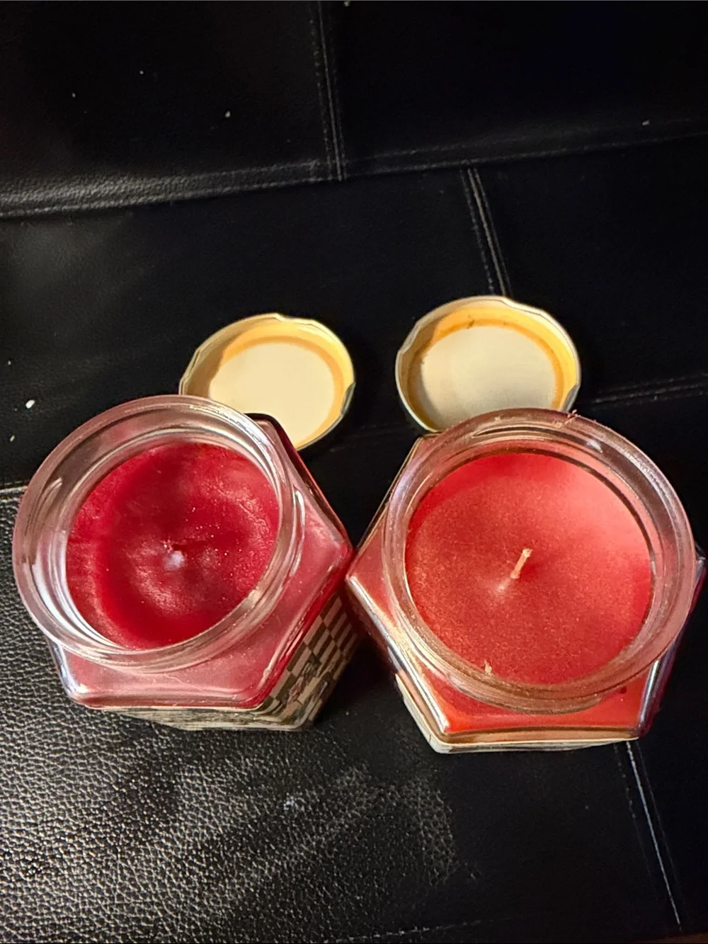 NWT VTGCranberry & Baked Apple Pie Scented Jar Candles - Red Bundle of 2